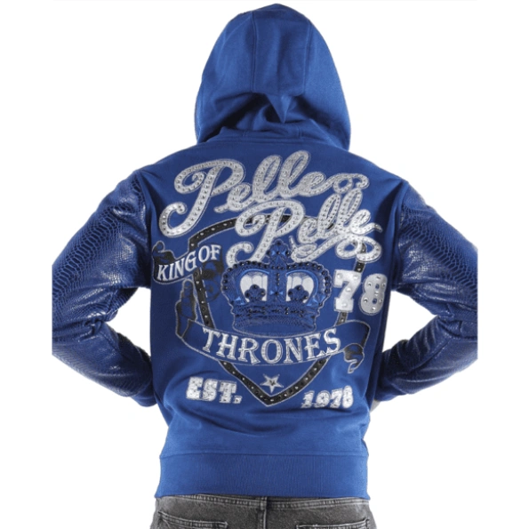 Pelle Pelle King Of Thrones Blue Hood Jacket