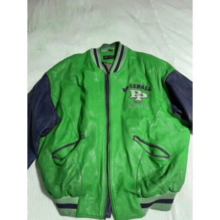 Pelle Pelle Baseball Champion Green Jacket