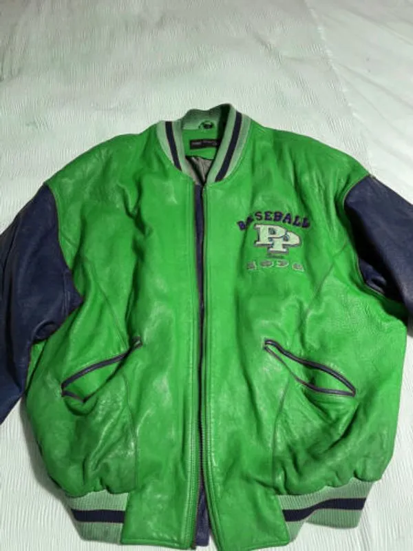 Pelle Pelle Baseball Champion Green Jacket