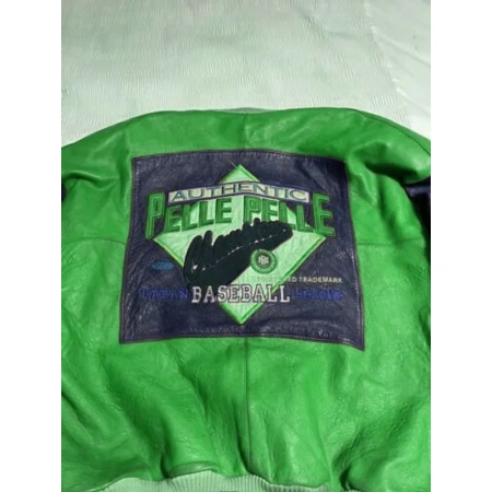 Pelle Pelle Baseball Champion Green Jacket