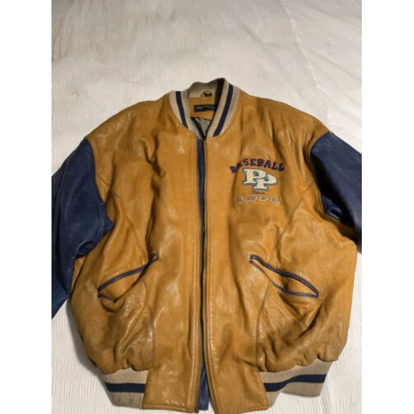 Pelle Pelle Baseball Champion Brown Jacket