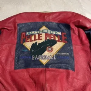 Pelle Pelle Baseball Champion Red Leather Jacket view 2