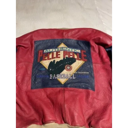 Pelle Pelle Baseball Champion Red Leather Jacket