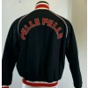 Pelle Pelle Black With Red Stripes Wool Jacket