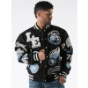 Pelle Pelle Men Black Legend Varsity Jacket