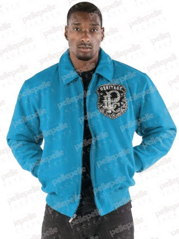 Pelle Pelle Blue Heritage Wool Jacket