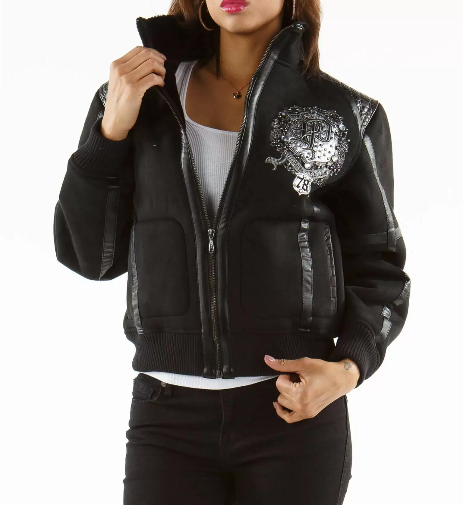 Pelle Pelle Black Women MB Wool Jacket