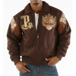 Pelle Pelle Empire Brown Wool Jacket