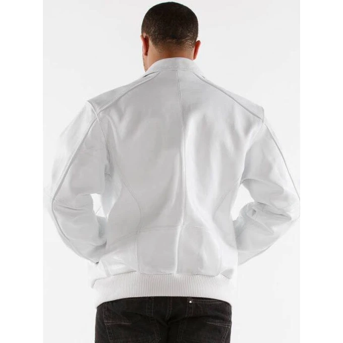 Pelle Pelle Men White Plush Leather Jacket view 5