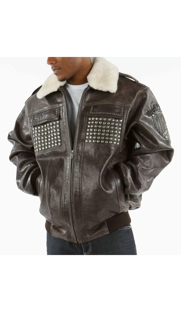 Pelle Pelle Dark Brown MB Fur Collar Jacket