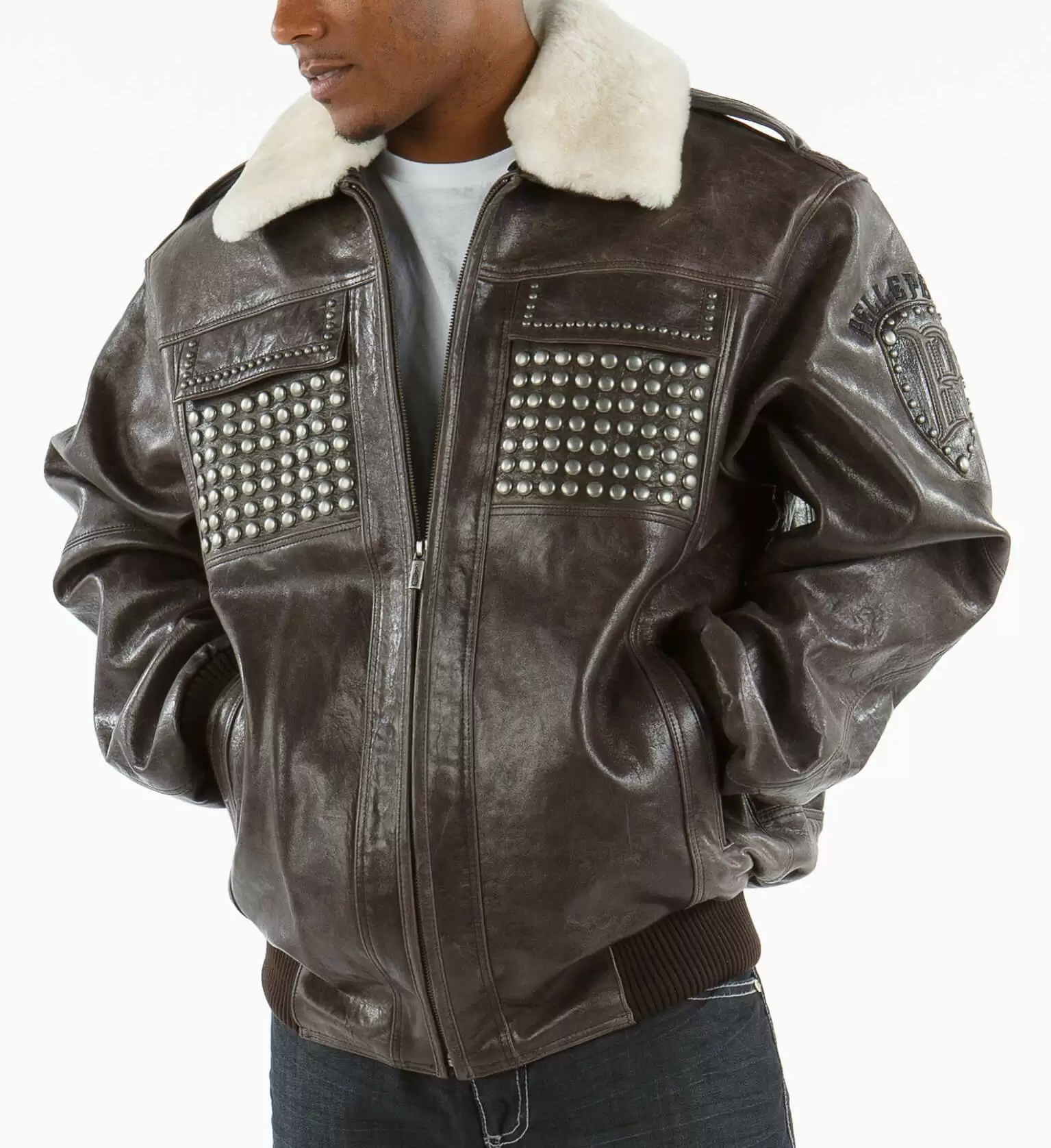 Pelle Pelle Dark Brown MB Fur Collar Jacket
