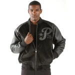 Pelle Pelle Black Leather Wool 1978 Jacket