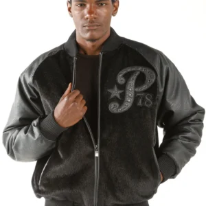 Pelle Pelle Black Leather Wool 1978 Jacket