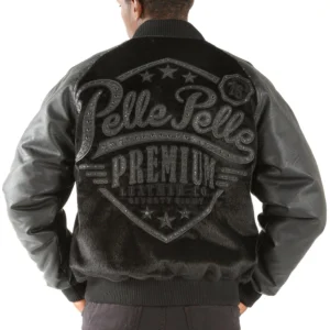 Pelle Pelle Black Leather Wool 1978 Jacket view 2
