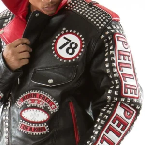 Pelle Pelle Born Free MB Studded Leather Jacket view 3