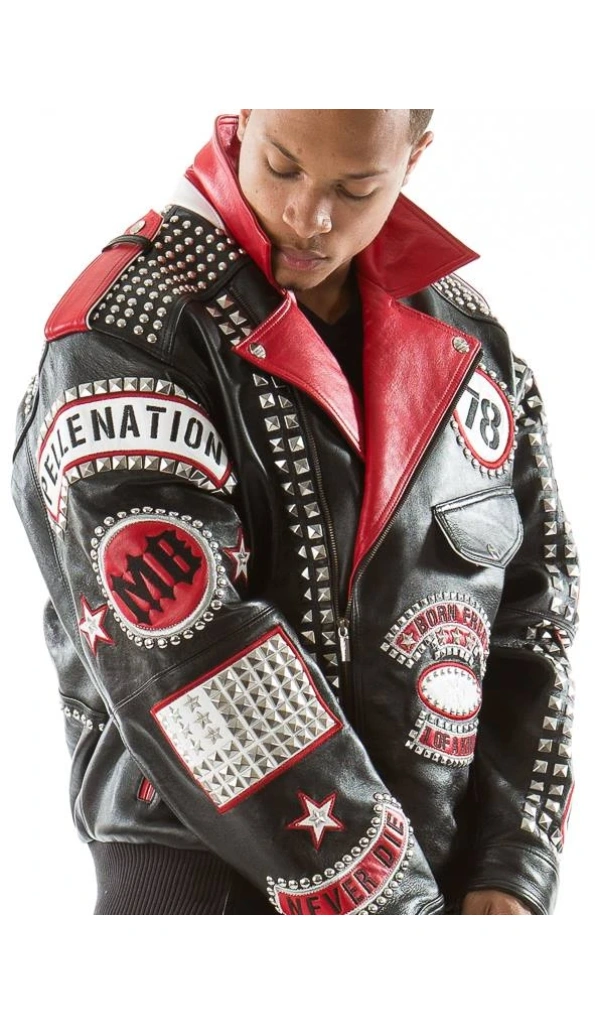 Pelle Pelle Born Free MB Studded Leather Jacket