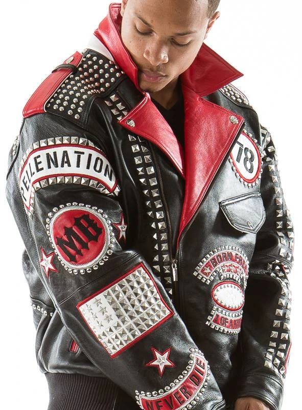 Pelle Pelle Born Free MB Studded Leather Jacket