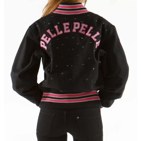 Pelle Pelle Women Black Studded Wool Jacket