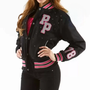 Pelle Pelle Women Black Studded Wool Jacket view 2