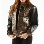 Pelle Pelle Brown Exotic Leather Jacket