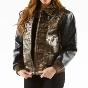 Pelle Pelle Brown Exotic Leather Jacket view 1
