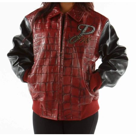 Pelle Pelle Red Exotic Leather Jacket