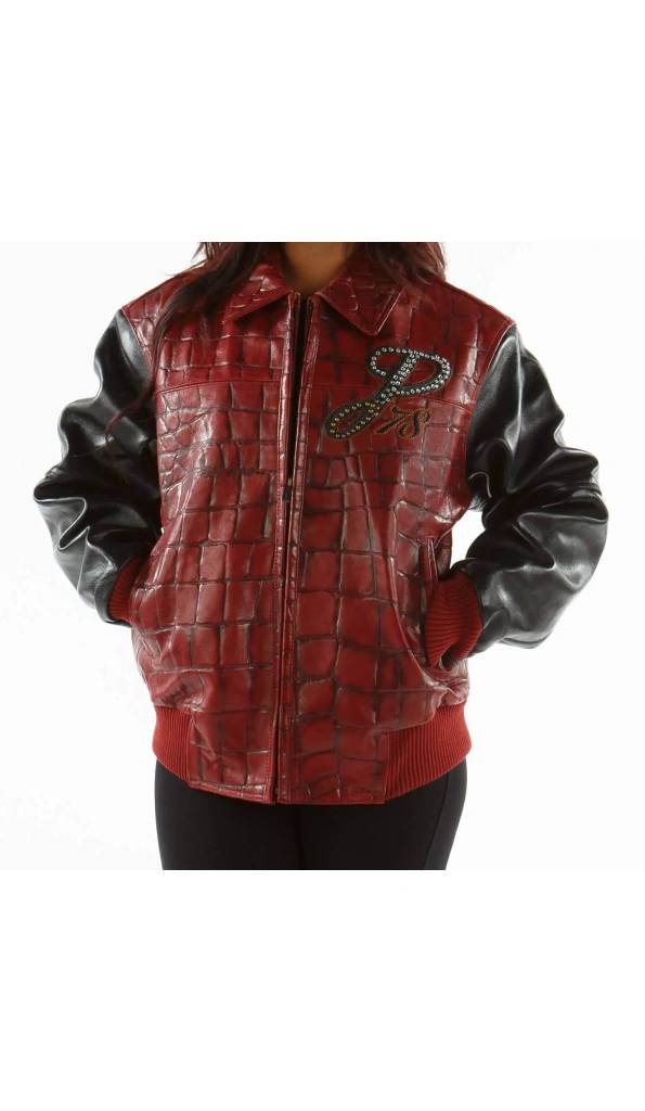 Pelle Pelle Red Exotic Leather Jacket