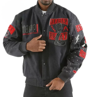 Pelle Pelle Deadly Beat Grey Wool Jacket view 2