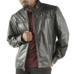 Pelle Pelle Men Quilted Biker Jacket