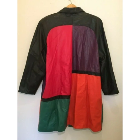 Pelle Pelle Multicolor Long Leather Coat