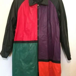 Pelle Pelle Multicolor Long Leather Coat