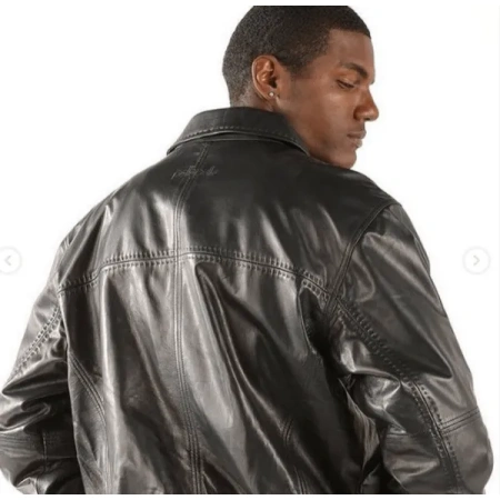 Pelle Pelle Men Shiny Black Blouson Jacket