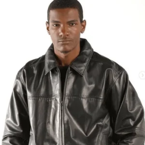 Pelle Pelle Men Shiny Black Blouson Jacket view 2