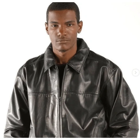 Pelle Pelle Men Shiny Black Blouson Jacket