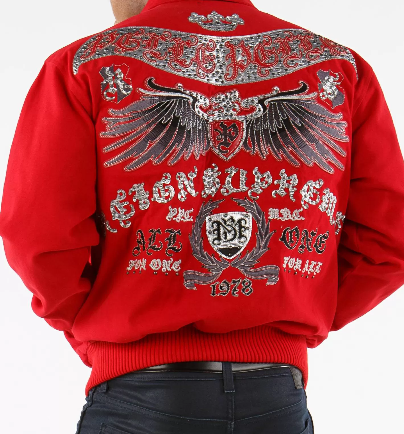 Pelle Pelle Men Red 1978 MB Wool Jacket view 2