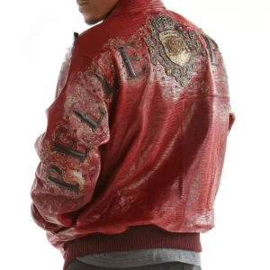 Pelle Pelle Red Shoulder Crest Leather Jacket view 2