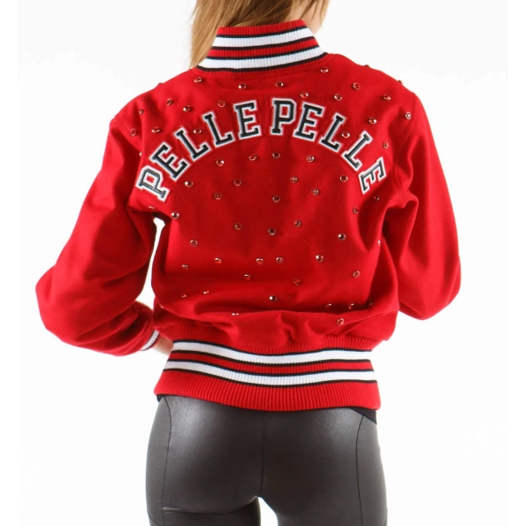 Pelle Pelle Red Studded 1978 Jacket