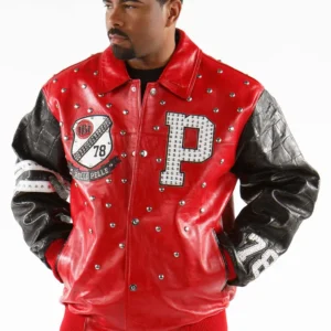 Pelle Pelle Red 1978 Studded Leather Jacket | MB Jacket view 2