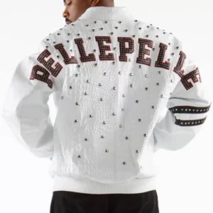 Pelle Pelle White 1978 Studded Leather Jacket | MB Jacket view 2