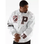 Pelle Pelle White 1978 Studded Leather Jacket