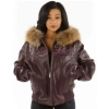 Pelle Pelle Purple Fur Hood Jacket