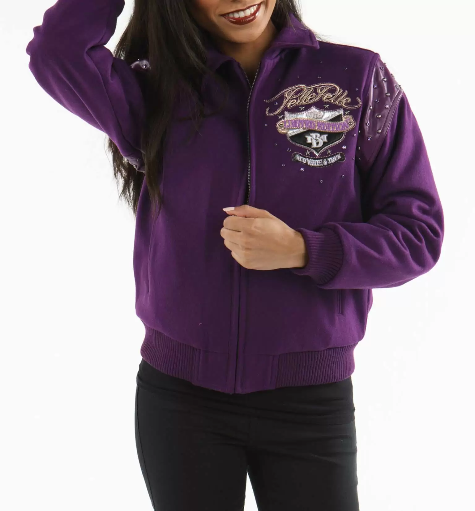 Pelle Pelle Purple MB Women Wool Jacket