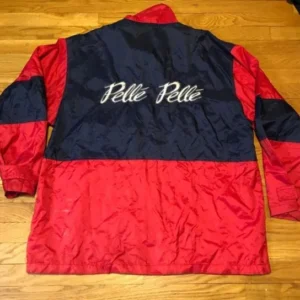 Pelle Pelle Red Black Windbreaker Jacket view 2
