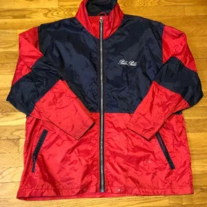 Pelle Pelle Red Black Windbreaker Jacket