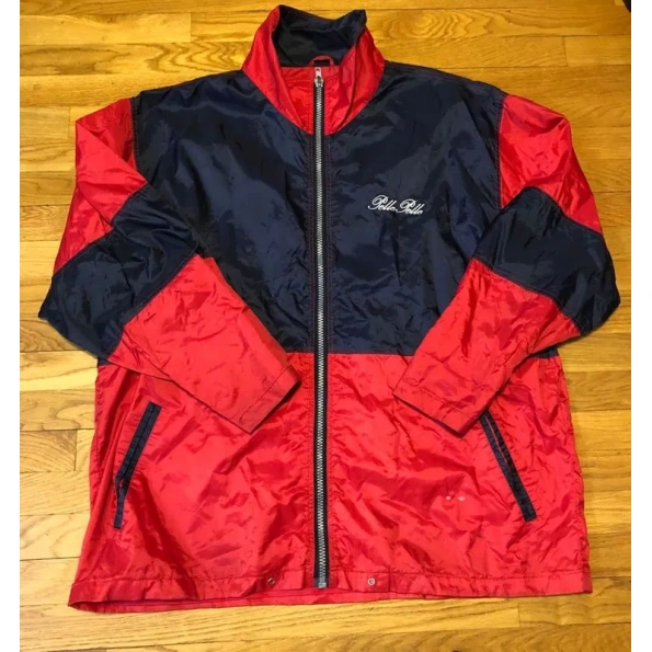 Pelle Pelle Red Black Windbreaker Jacket