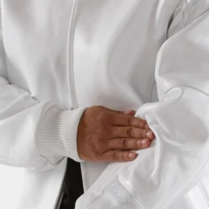 Pelle Pelle Men White Plush Leather Jacket view 3