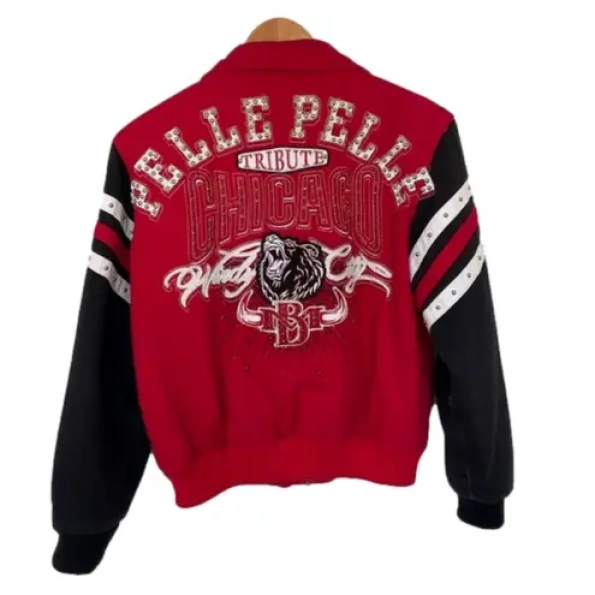 Pelle Pelle Red Chicago City Tribute Jacket