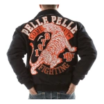 Pelle Pelle Tiger Navy Blue Wool Jacket