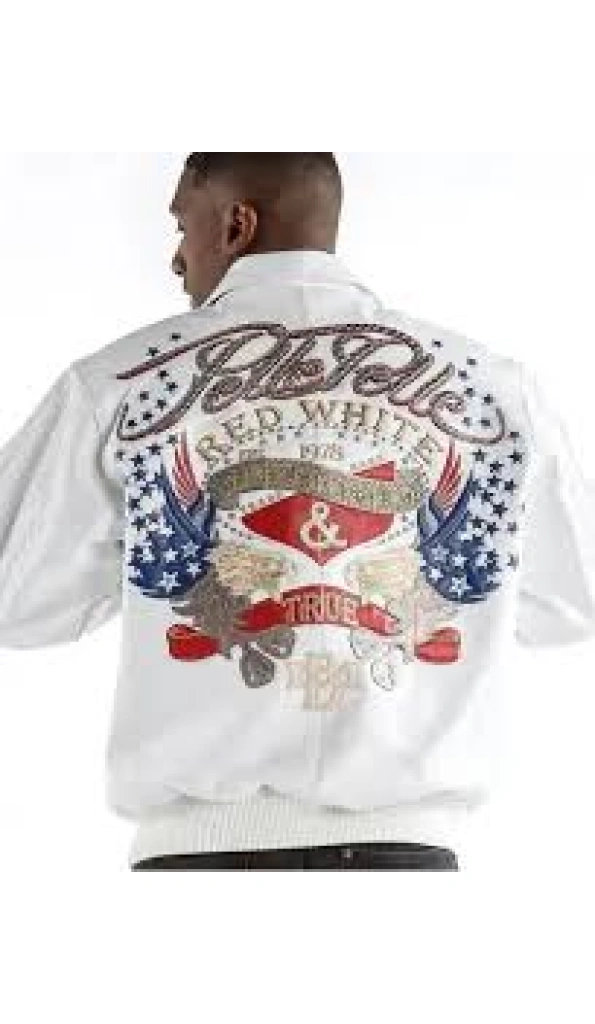 Pelle Pelle Limited Edition White Leather Jacket