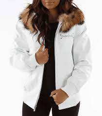 Pelle Pelle Women White Hooded Jacket